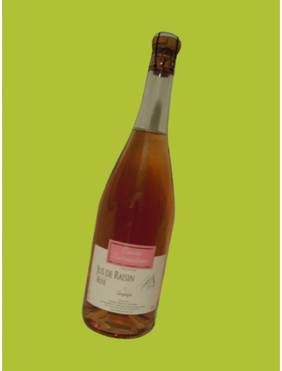 Jus de raisin rosé